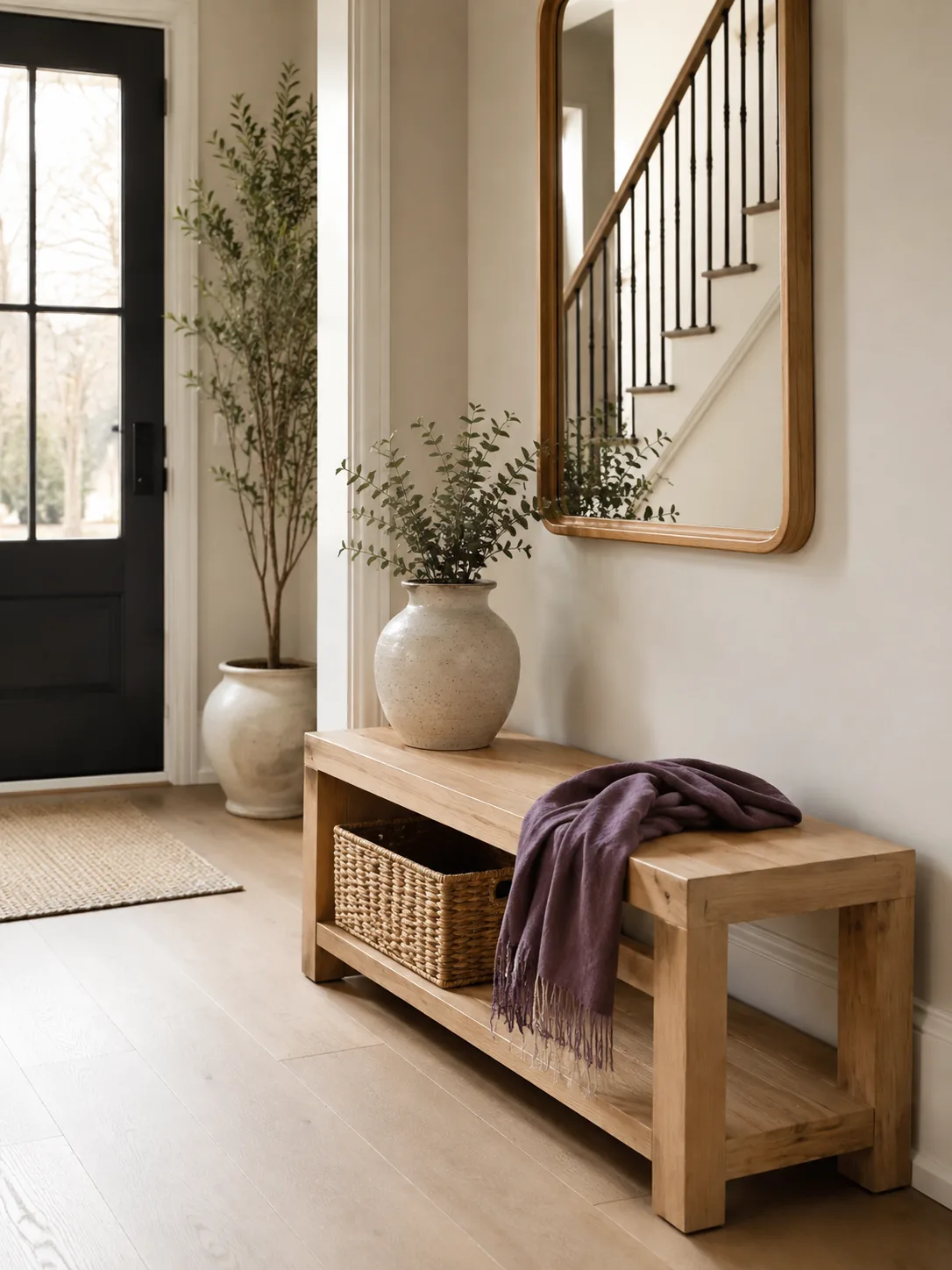 A clean home entryway
